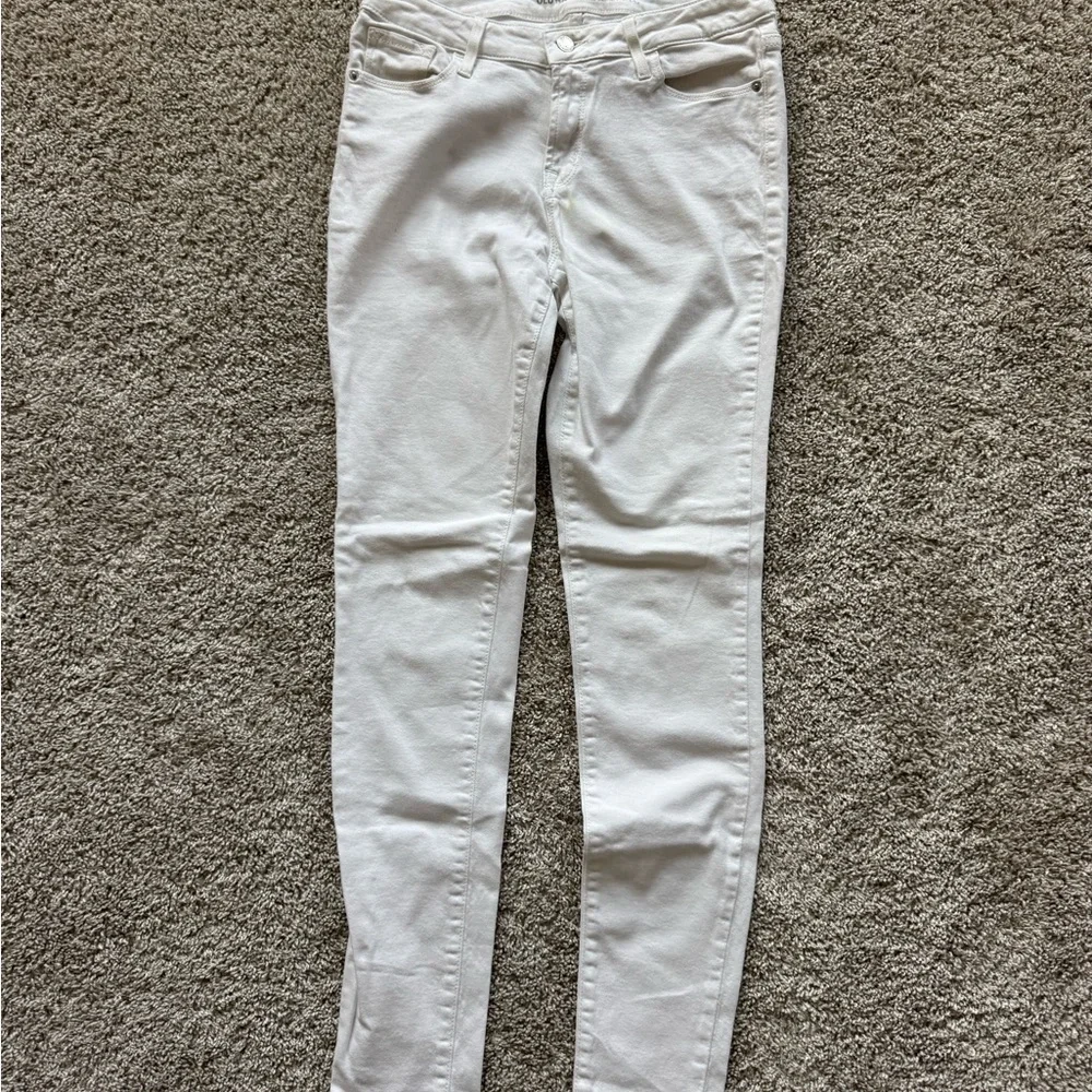 Old Navy White Mid-Rise Rockstar Super Skinny Jeans 31 inch inseam – Size 6 Long - Picture 5 of 9